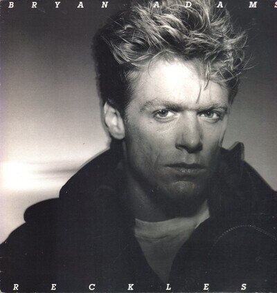 Bryan Adams Reckless LP vinyl UK A&m 1984 with inner and A2/B2 matrix AMA5013