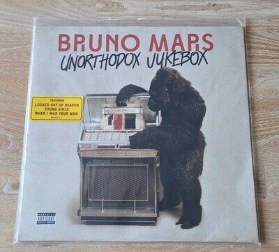 Bruno Mars - Unorthodox Jukebox - 2012 Vinyl - Original Hype Sticker + Insert LP