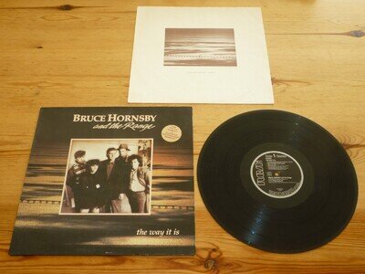 BRUCE HORNSBY & RANGE THE WAY IT IS VINYL ALBUM RECORD LP +INNER 1st PRESS EX+