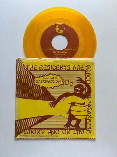 The Residents - Satisfaction / Loser Weed. 1978 Yellow Vinyl Record 7"