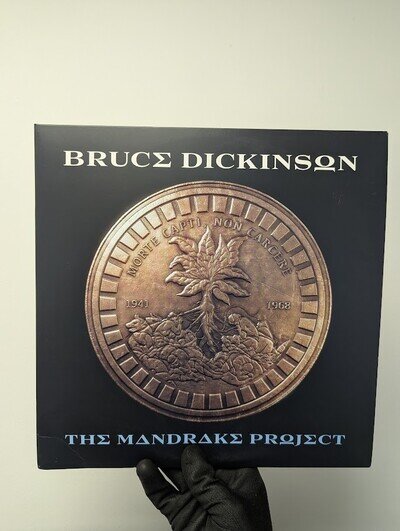 Bruce Dickinson The Mandrake Project Limited Blue Vinyl Used Dented Corner