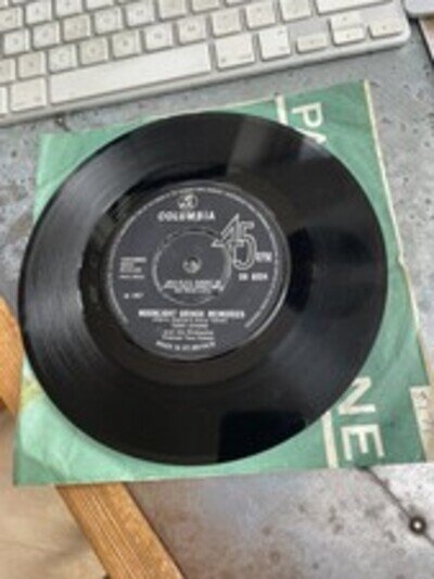 TONY EVANS MOONLIGHT BRINGS MEMORIES 7" 1967 Columbia DB 8324