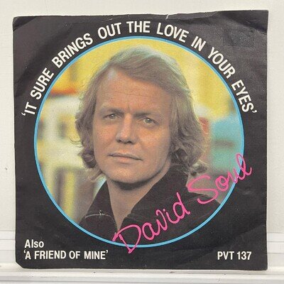 David Soul 45 RPM 7" Vinyl Single It Sure Brings Out Love Starsky Hutch