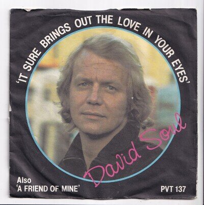 (AQ678) David Soul, It Sure Brings Out The Love In Your Eyes 1978 - 7 inch vinyl