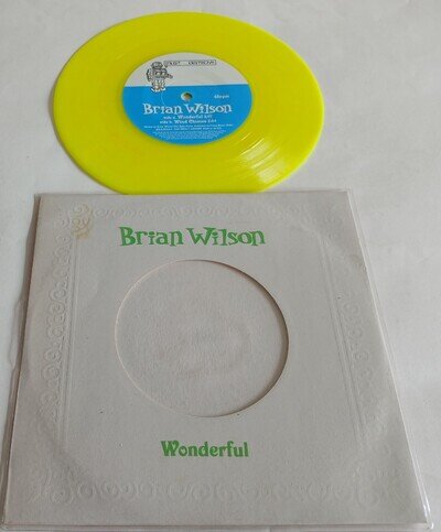 BRIAN WILSON - WONDERFUL / WIND CHIMES - YELLOW VINYL (BEACH BOYS)