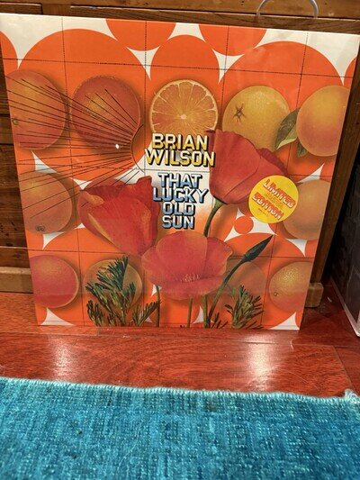 That Lucky Old Sun by Brian Wilson (Record, 2008) Plus brand new BW keychain!