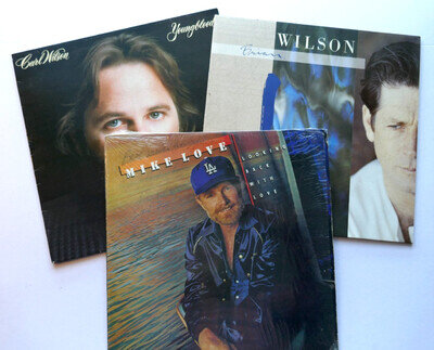 SELLING TOGETHER - BRIAN WILSON, CARL WILSON & SIGNED MIKE LOVE LP's - SUPERB !