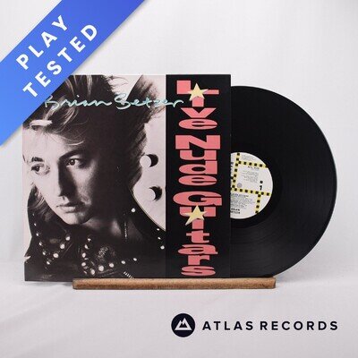 Brian Setzer Live Nude Guitars LP Album Vinyl Record MTL 1025 - EX/EX