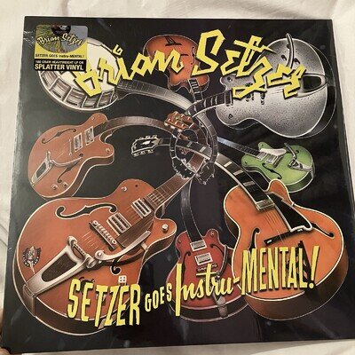 Setzer Goes Instru-Mental! Splatter Vinyl. Brian Setzer. Stray cats. Rockabilly