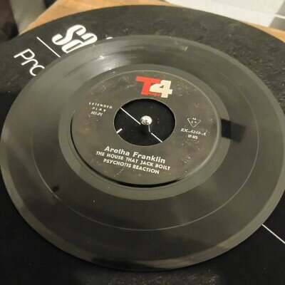 RARE 7" RECORD IRANIAN PERSIAN TOP 4 RECORDS TEHRAN ARETHA FRANKLIN BRENTON WOOD