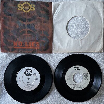 The S.O.S. Band - Two 7" Singles - No Lies / S.O.S. (Dit Dit Dit Dash...) PROMO