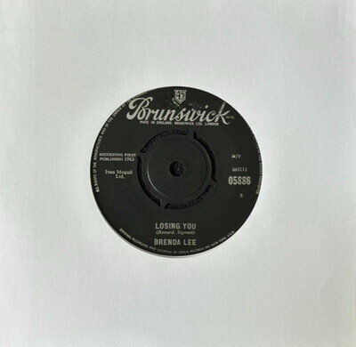 BRENDA LEE 'LOSING YOU' 7'' SINGLE BRUNSWICK RECORDS 05886 1963 113199 M/T S V.1