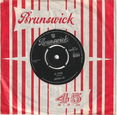 BRENDA LEE - As Usual (1963) EX/VG+ copy BRUNSWICK label 05899