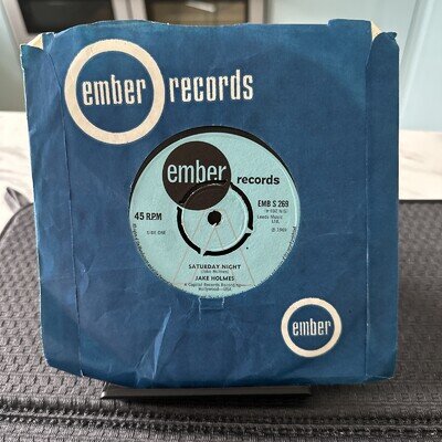JAKE HOLMES - SATURDAY NIGHT/THE DINER SONG - EMBER RECORDS - 1969
