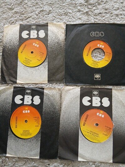 BOZ SCAGGS 4 7" SINGLES - HOLLYWOOD , HARBOUR LIGHTS
