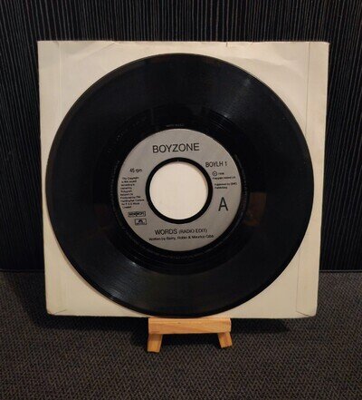 Boyzone, "Words", 7" Vinyl Record, Jukebox, KO, 1996, Pop, Ballad,