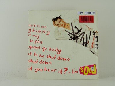 BOY GEORGE SOLD (2) 2 Track 7" Single including Picture Sleeve VIRGIN RECORDS