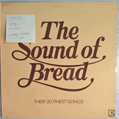 Bread The Sound Of Bread Vinyl Record VG+/VG K52062 1977