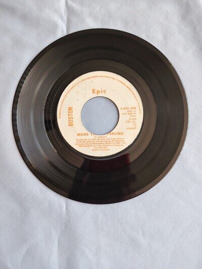 BOSTON "MORE THAN A FEELING" 1976 7" SINGLE IN A PLAIN SLEEVE IRISH PRESSING