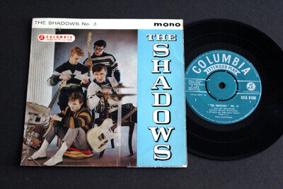 THE SHADOWS– The Shadows No. 3, 4 track EP Columbia UK p/s, Rock, Instrumental