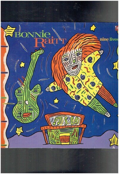 BONNIE RAITT NINE LIVES 1986 VINYL ALBUM WITH PICTURE INNER