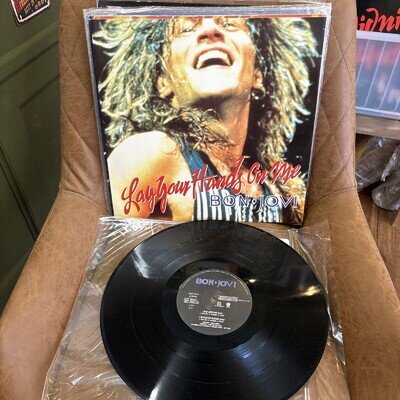 BON JOVI Lay Your Hands On Me 1989 UK 3-track 12" vinyl single Original