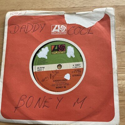 Boney M – Daddy Cool – 7" Vinyl – 1976 – Atlantic K 10827