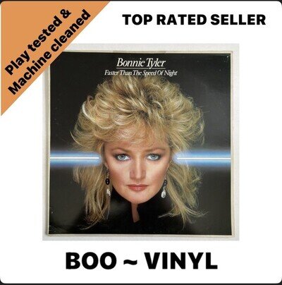 Bonnie Tyler Faster Than the Speed of Night 12" LP Vinyl EX / VG+ Condition