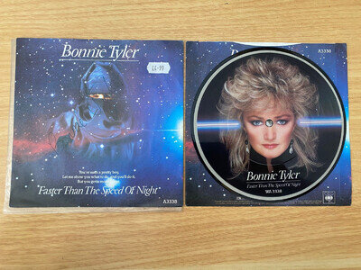 Bonnie Tyler Signed Picture Disc Faster Than Speed Of Night Vinyl