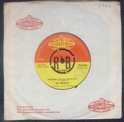 BO DIDDLEY MAMA KEEP YOUR BIG MOUTH SHUT/ JO-ANNE PYE INT'L LABEL FROM 1964