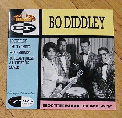 Bo Diddley - Bo Diddley Vinyl 7" EP Record 4 Tracks Mono Old Gold UK 1990