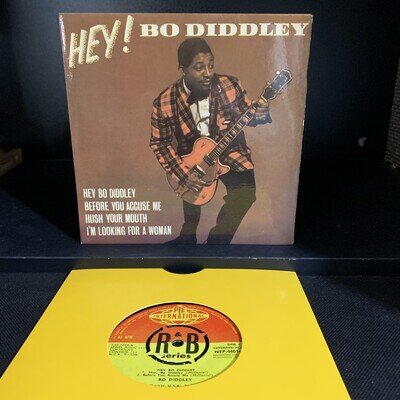 Bo Diddley - Hey! Bo Diddley UK 7" 45 EP PYE International NEP 44014 EX/EX