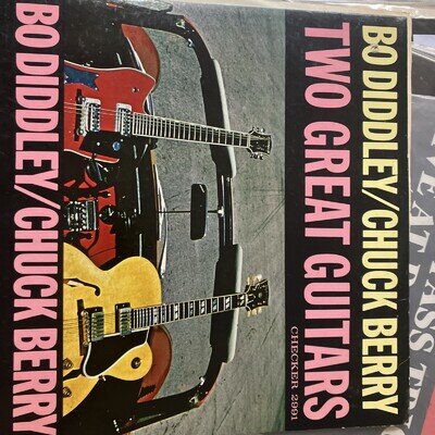 Bo Diddley/Chuck Berry-Two Great Guitars Vinyl LP CHESS R&B Rock legend OZ CHLS