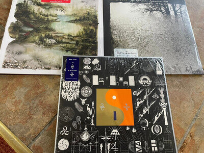 Bon Iver 3 x Vinyl Lp Bundle Self / 22 A Million/ For Emma Forever Ago Sealed