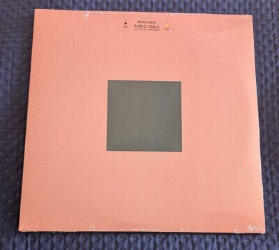 Bon Iver "Sable Fable" Double LP | Black & Yellow | Signed Insert | New | Sealed