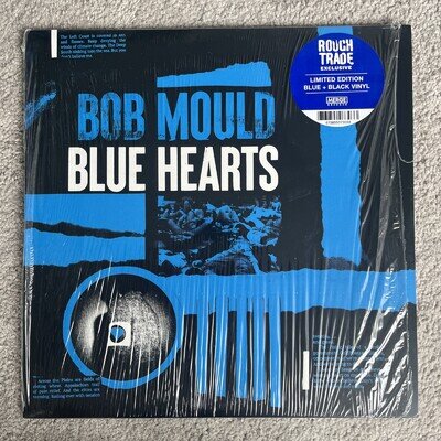 Bob Mould BLUE HEARTS ltd LP blue/black vinyl UK Rough Trade 500 only NM/NM