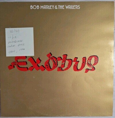 Bob Marley & The Wailers Exodus Vinyl Record VG/VG ILPS19498 1977