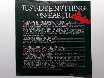 THE STRANGLERS JUST LIKE NOTHING ON EARTH LIBERTY BP 393 HUGH CORNWELL NEW WAVE