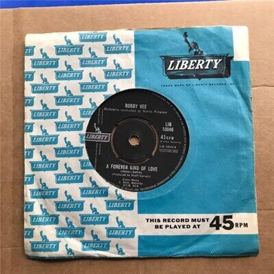 BOBBY VEE A FOREVER KIND OF LOVE 7" 1964 WITH REMEMBER ME, HUH? - NICE COPY UK