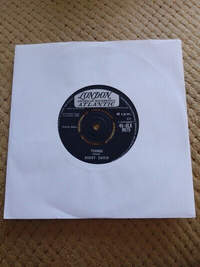 Bobby Darin - Things 7" Single Record (1962)
