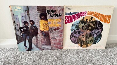 THE SUPREMES - Reflections/Love Child - 2 x UK 1st LP Lot ~60's MOTOWN~ EX/VG