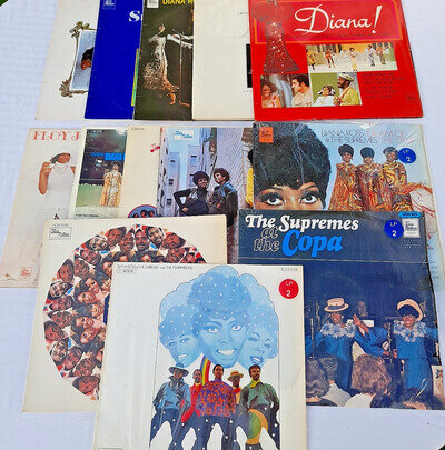 13 x Diana Ross & The Supremes Tamla Motown LP Bundle, 3 German
