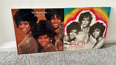 THE SUPREMES - Touch/Right On - 2 x UK STEREO 1st LP Lot ~MOTOWN~ EX/VG **L@@K**