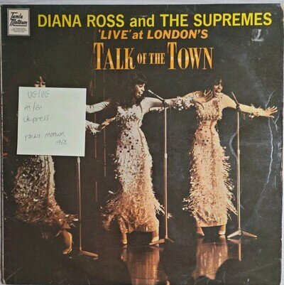 Diana Ross & The Supremes Live At Talk Of The Town Vinyl Record VG/VG TML 11070