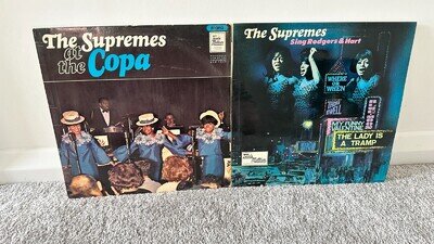 THE SUPREMES - At The Copa/Sing Rodgers & Hart 2 x UK 1st LP Lot ~MOTOWN~ EX/VG