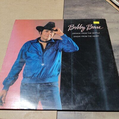 Bobby Bare Drinkin' From The Bottle Columbia Vinyl LP 1983 Country 12"
