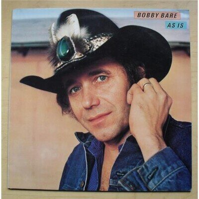 BOBBY BARE AS IS LP 1981 WITH INSERT (CORNERS CREASED) UK