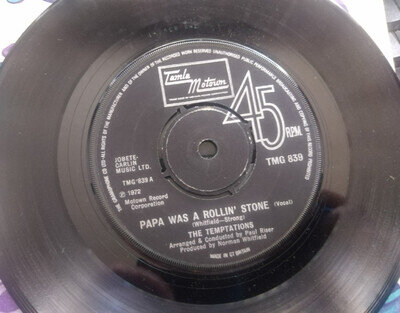 The Temptations-Papa Was a Rollin Stone,,1972,7 inch Single
