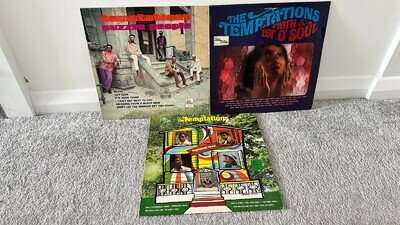 THE TEMPTATIONS - Psychedelic Shack/Puzzle People/With A Lot Of Soul 3 x LP LOT