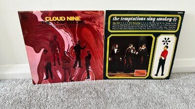 THE TEMPTATIONS - Cloud Nine/Temptations Sing Smokey - 2 x UK 1st LP Lot ~SOUL~